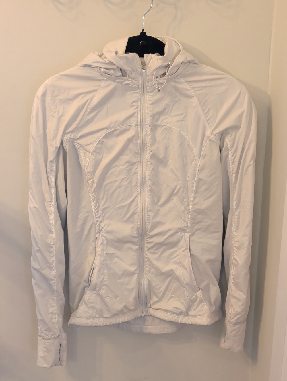 lululemon White Water Resistant Running Jacket Size 2